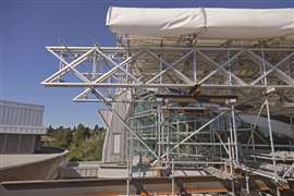 skyline scaffold, scaffolding, scaffold, access, work at height